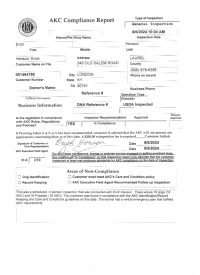 AKC Inspection Report Page#1